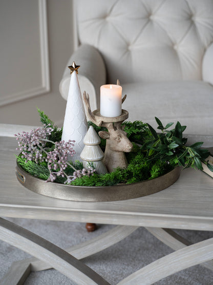 Laura Ashley Resin Deer Candleholder