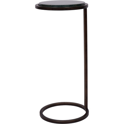 Iota Accent Table Green Panna Marble