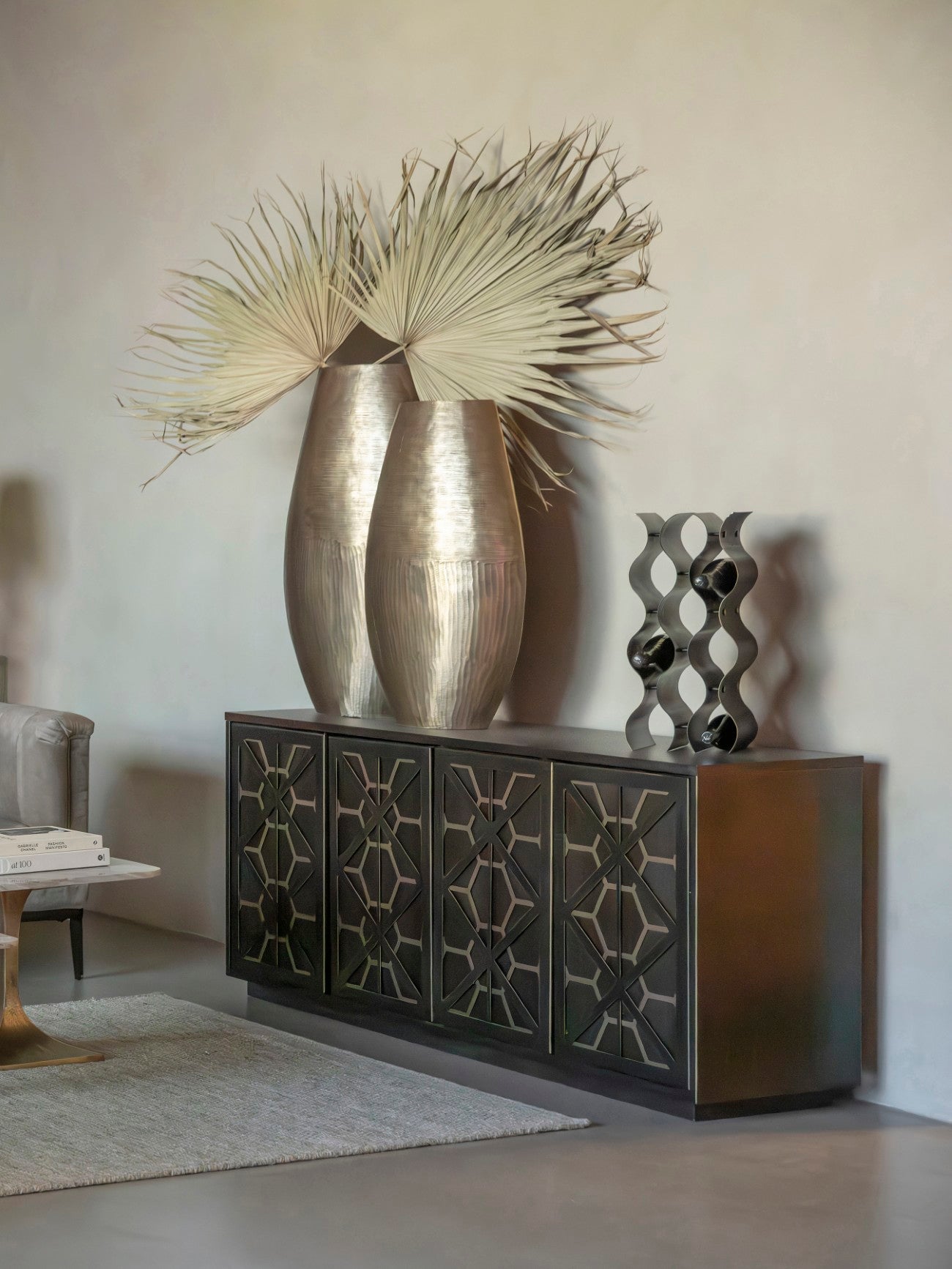 Stamford Vintage Bronze Wine Rack