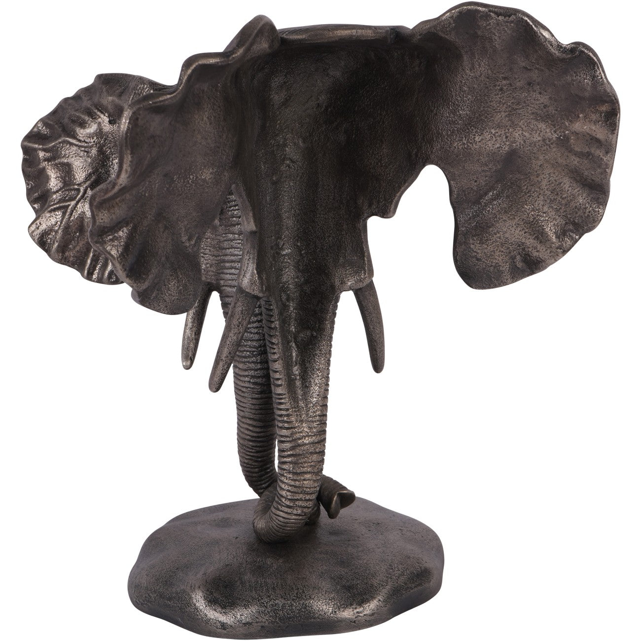 Kariba Cast Aluminium Nuzzling Elephants Sculpture