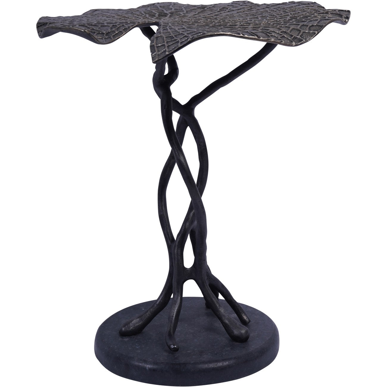Lily Pad Leaf Side Table in Cast Aluminium