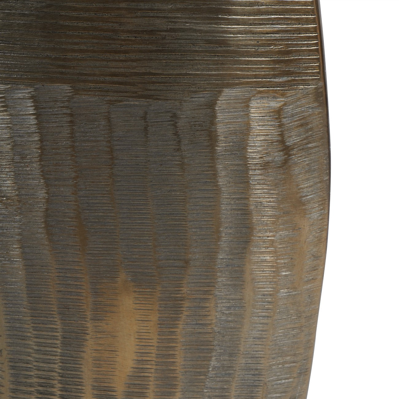 Southwold Textured Oval Antique Brass Vase