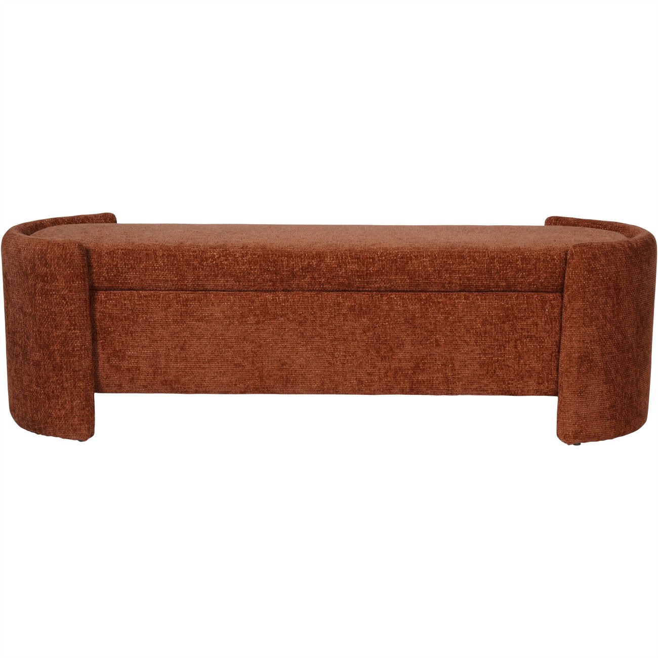 Waverley Upholstered Storage Bench Terracotta