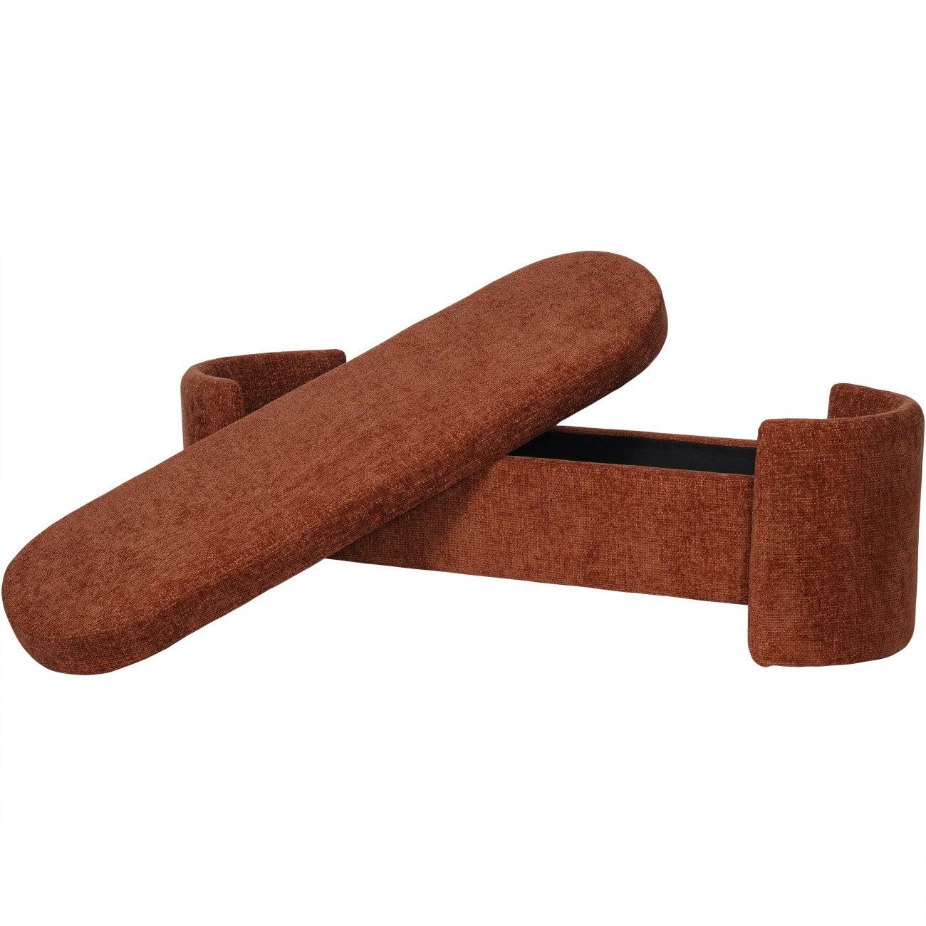 Waverley Upholstered Storage Bench Terracotta