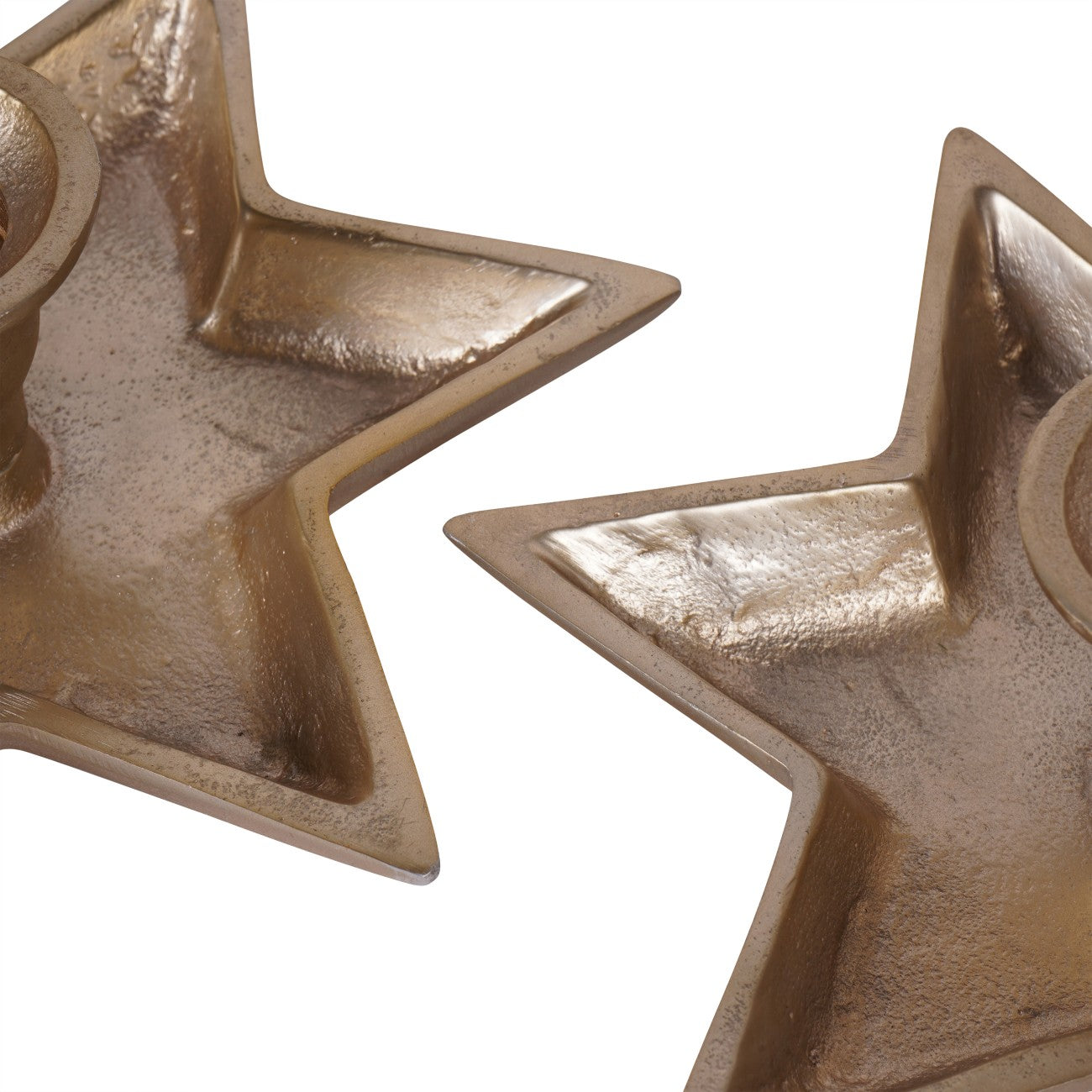 Laura Ashley Star Gold Candle Holder Small Set of 4