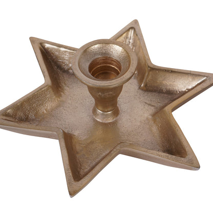 Laura Ashley Star Gold Candle Holder Small Set of 4