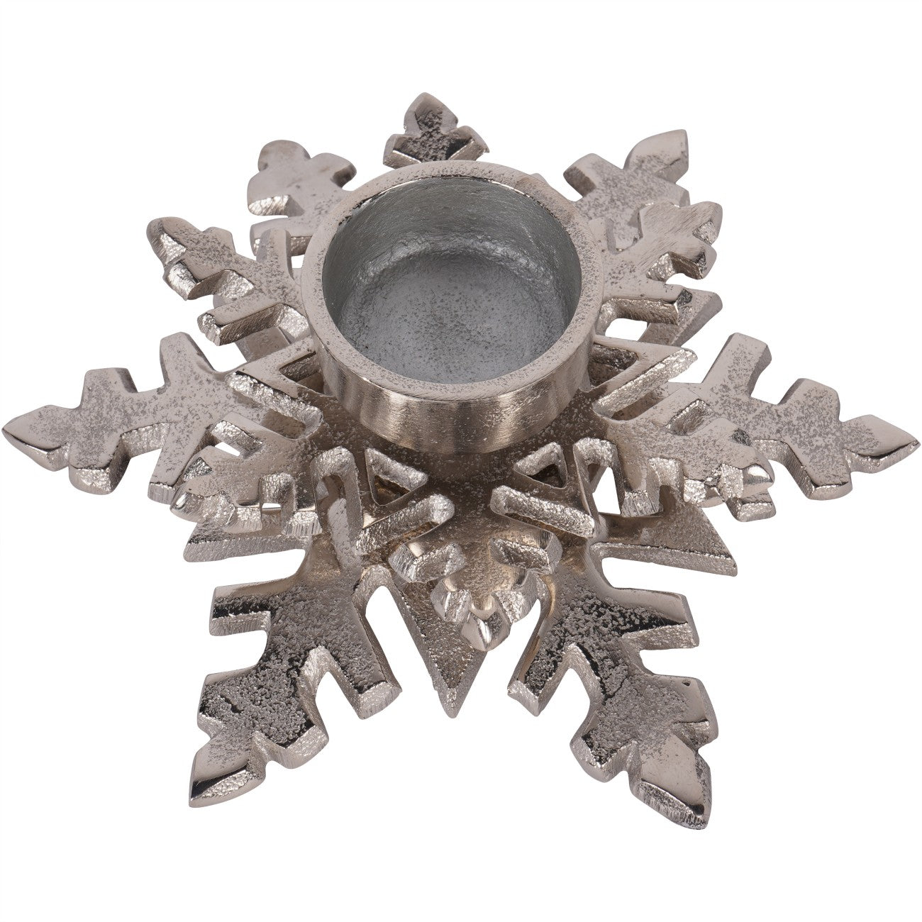 Laura Ashley Set of 2 Festive Snowflake Tealight Holders