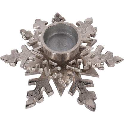 Laura Ashley Set of 2 Festive Snowflake Tealight Holders