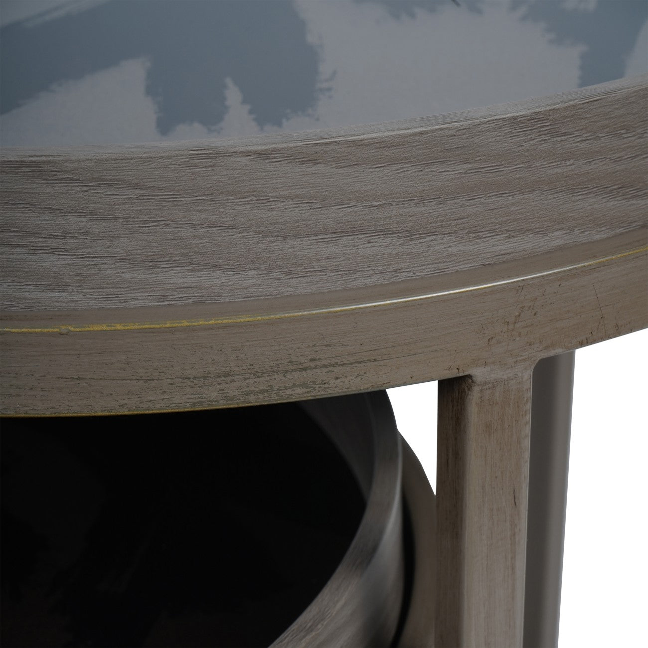 Impasto Brushstroke Set of 2 Side Tray Tables