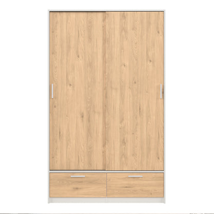 Line Wardrobe with 2 Doors 2 Drawers