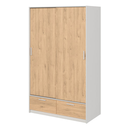 Line Wardrobe with 2 Doors 2 Drawers