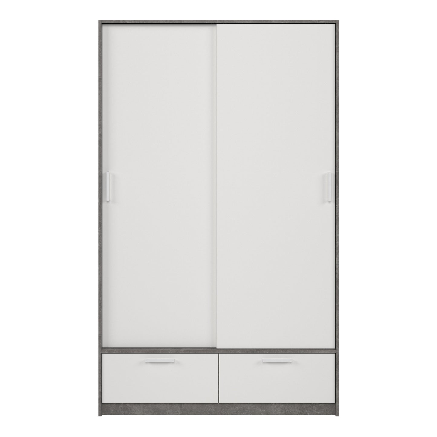 Line Wardrobe with 2 Doors 2 Drawers