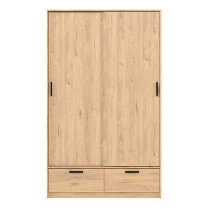 Line Wardrobe with 2 Doors 2 Drawers