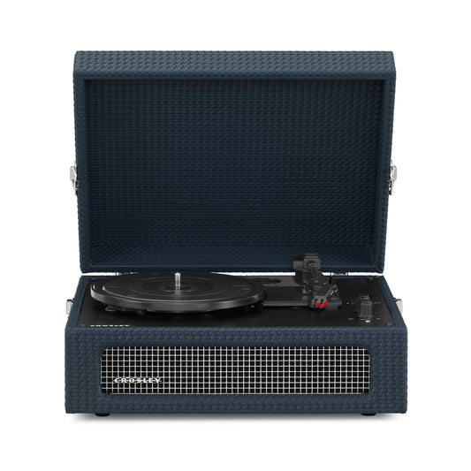 Voyager Portable Turntable (Navy Blue)