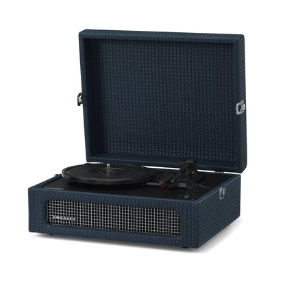 Voyager Portable Turntable (Navy Blue)