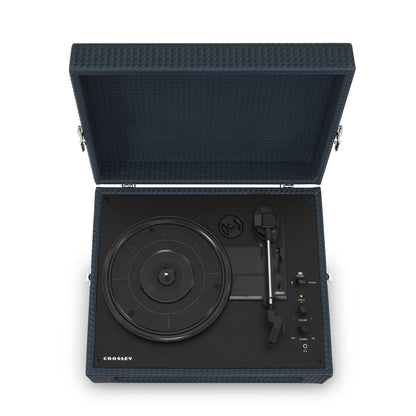 Voyager Portable Turntable (Navy Blue)