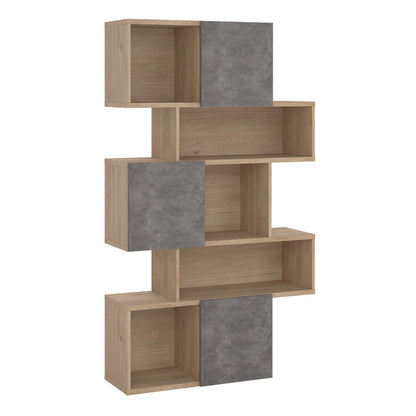 Maze Asymmetrical Bookcase with 3 Doors