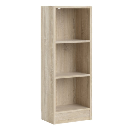 Basic Low Narrow Bookcase (2 Shelves)