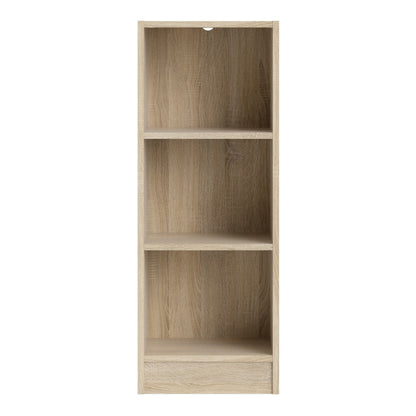 Basic Low Narrow Bookcase (2 Shelves)