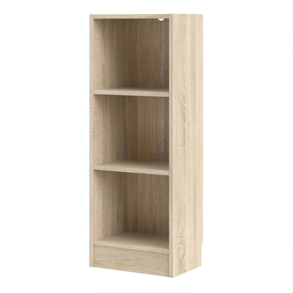 Basic Low Narrow Bookcase (2 Shelves)