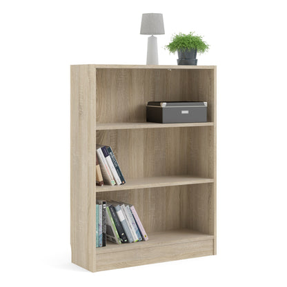 Basic Low Wide Bookcase (2 Shelves)