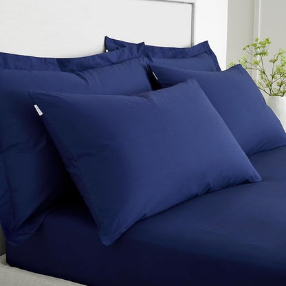 Bianca 200 Thread Count Cotton Percale Standard Pillowcase Pair