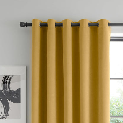 Catherine Lansfield Wilson Blackout Thermal Eyelet Curtains Two Panels