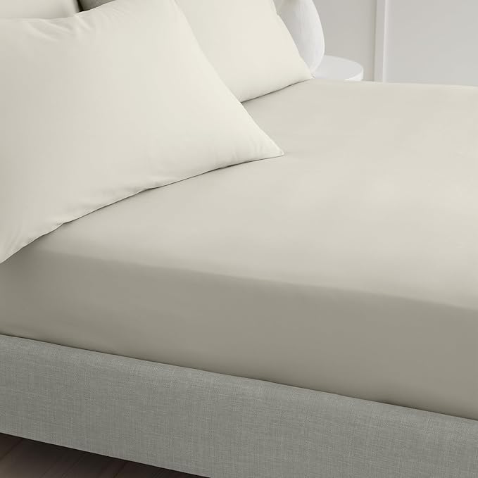 Bianca 200 Thread Count Cotton Percale Extra Deep Fitted Sheet