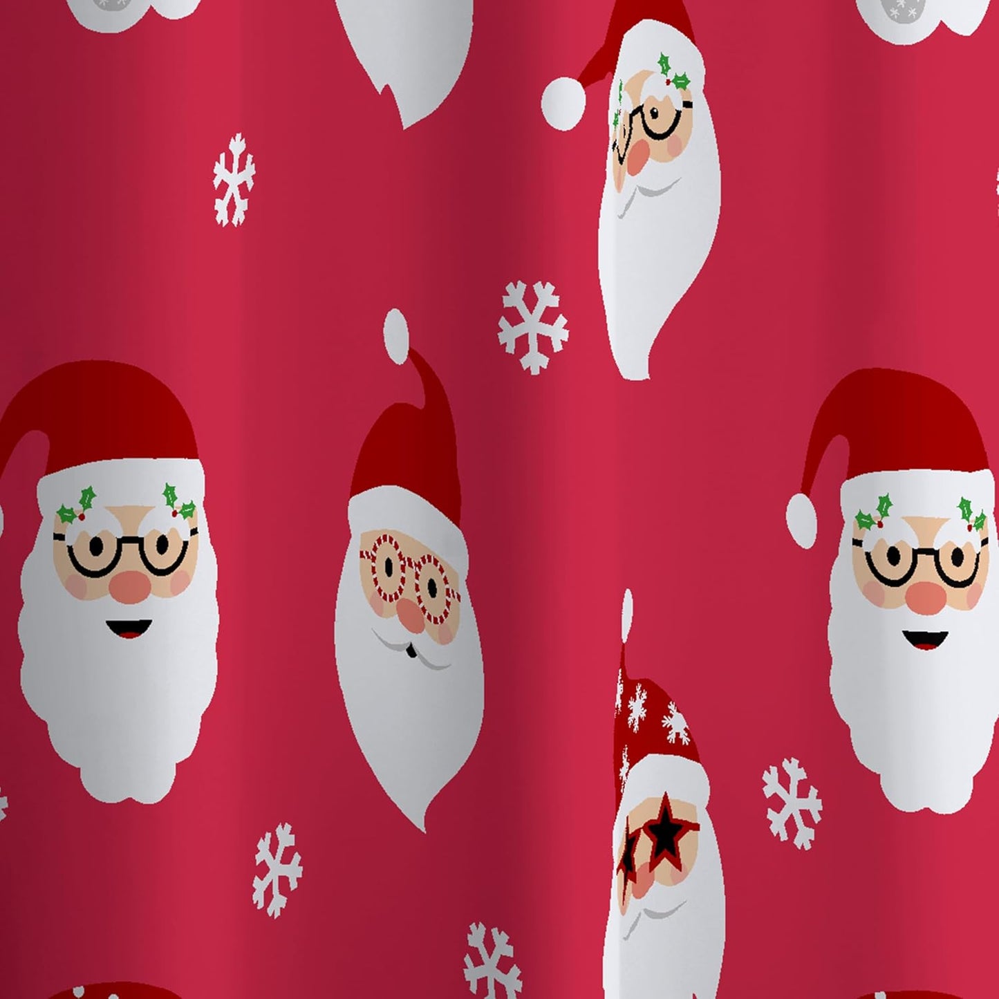 Catherine Lansfield Christmas Santa Spec-Tacular Shower Curtain