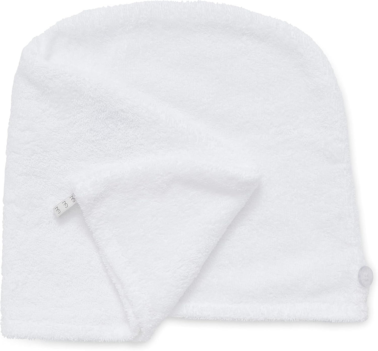 Catherine Lansfield Quick Dry Cotton Turbie Head Wrap Towel Pair