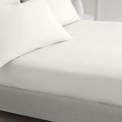 Bianca 200 Thread Count Cotton Percale Extra Deep Fitted Sheet