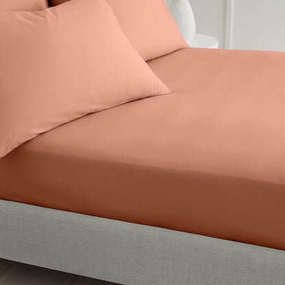 Bianca 200 Thread Count Cotton Percale Extra Deep Fitted Sheet