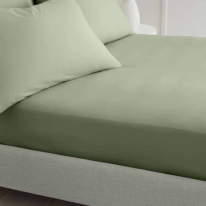 Bianca 200 Thread Count Cotton Percale Extra Deep Fitted Sheet