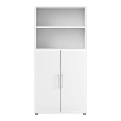 Prima Bookcase 3 Shelves with 2 Doors