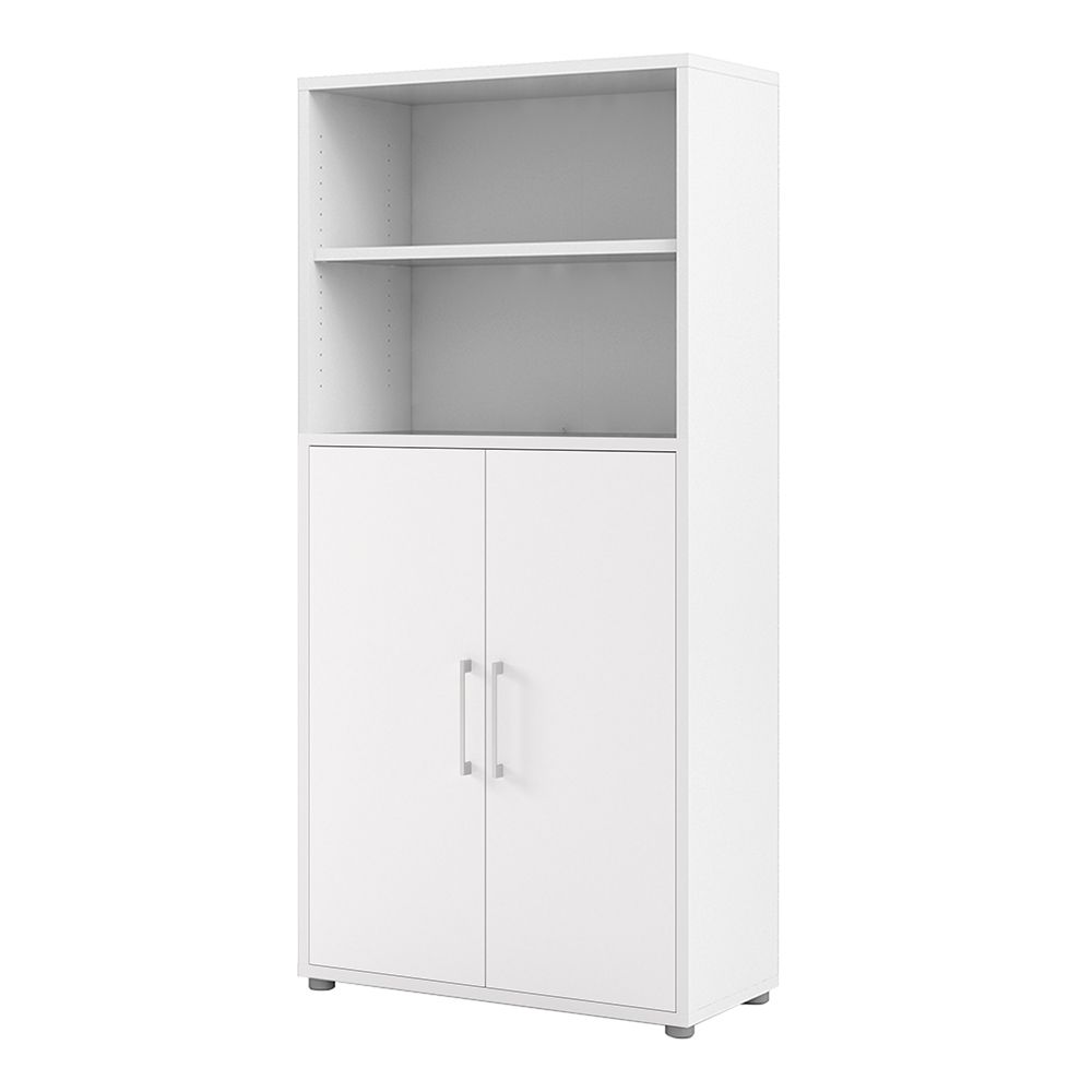 Prima Bookcase 3 Shelves with 2 Doors