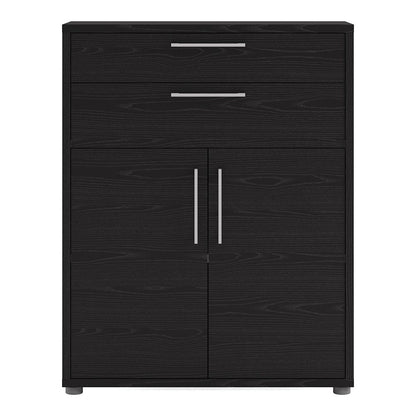 Prima Bookcase 1 Shelf With 2 Drawers 2 Doors