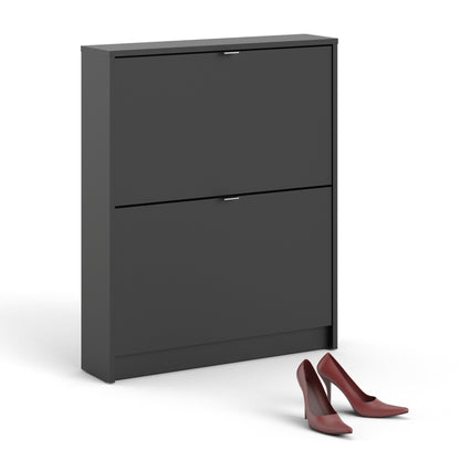 Shoes Shoe Cabinet 2 Flip Down Doors and 2 layers