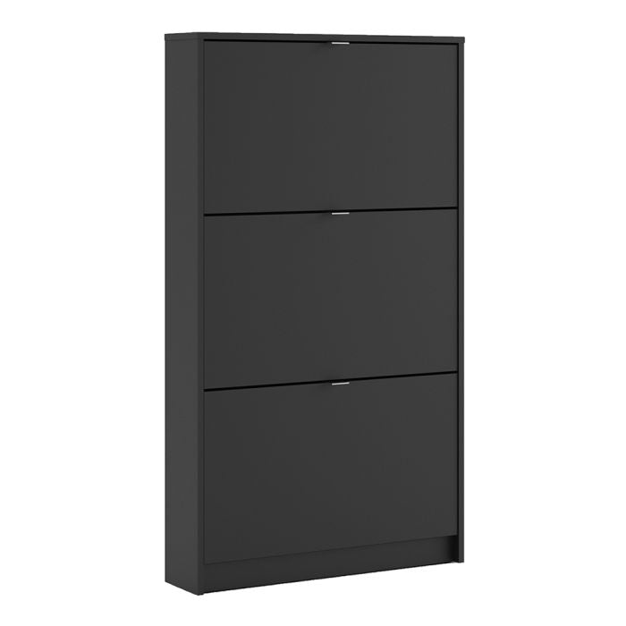 Shoes Shoe Cabinet 3 Flip Down Doors and 1 layer