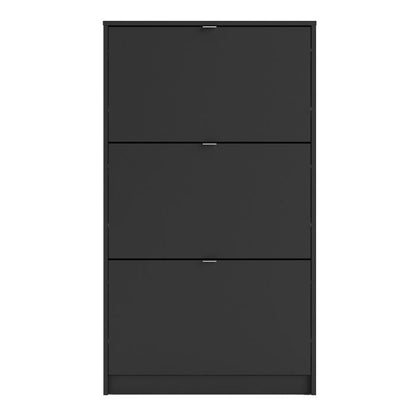 Shoes Shoe Cabinet 3 Flip Down Doors and 1 layer