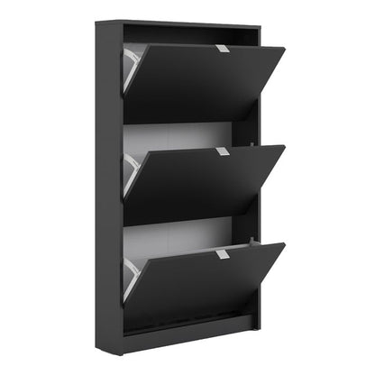 Shoes Shoe Cabinet 3 Flip Down Doors and 1 layer