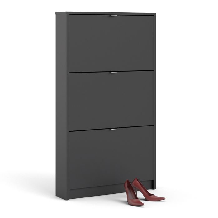 Shoes Shoe Cabinet 3 Flip Down Doors and 1 layer