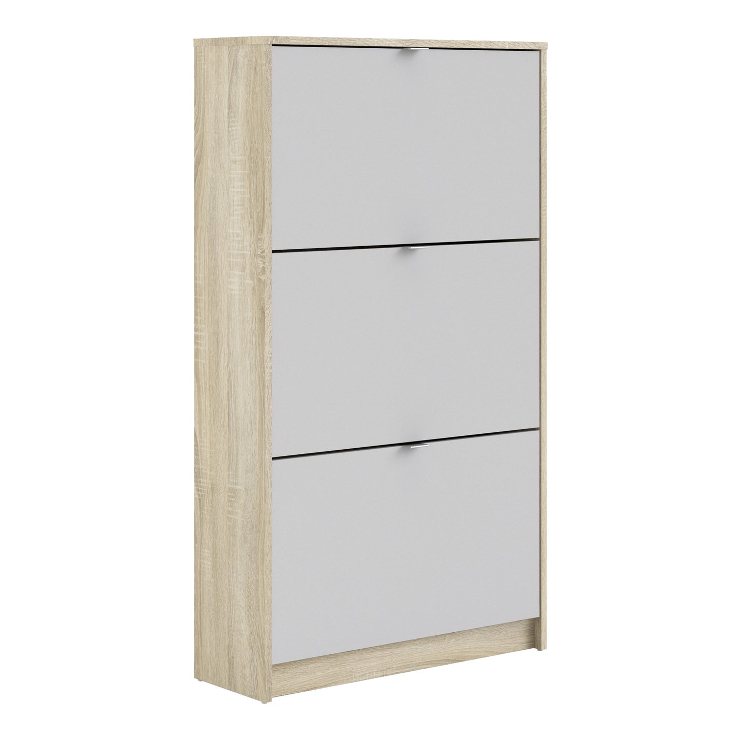 Shoes Shoe Cabinet 3 Flip Down Doors and 2 layers 1 Door Oak structure