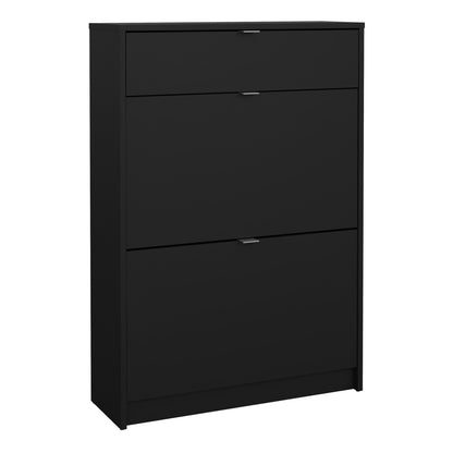 Shoes Shoe Cabinet 2 Flip Down Doors + 1 Drawer