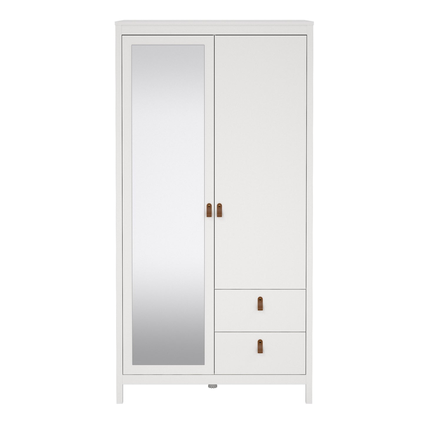 Barcelona Wardrobe with 1 Door 1 Mirror Door 2 Drawers