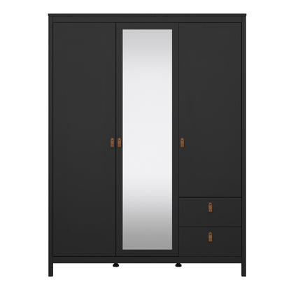 Barcelona Wardrobe with 2 Doors 1 Mirror Door 2 Drawers