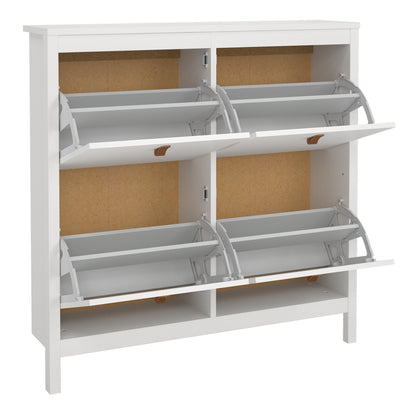 Barcelona Shoe Cabinet 4 Flip Down Doors