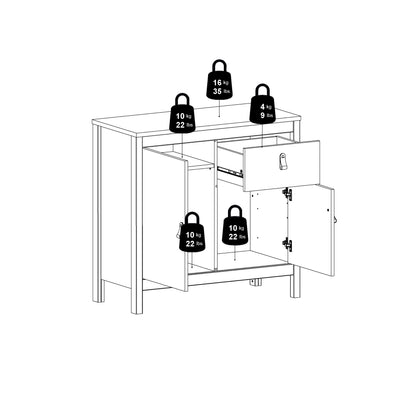 Barcelona Sideboard 2 Doors 1 Drawer