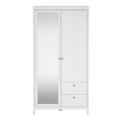 Madrid Wardrobe with 1 Door 1 Mirror Door 2 Drawers