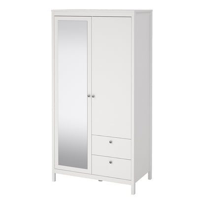 Madrid Wardrobe with 1 Door 1 Mirror Door 2 Drawers