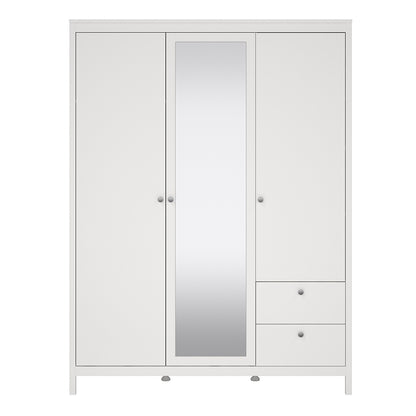 Madrid  Wardrobe with 2 Doors 1 Mirror Door 2 Drawers